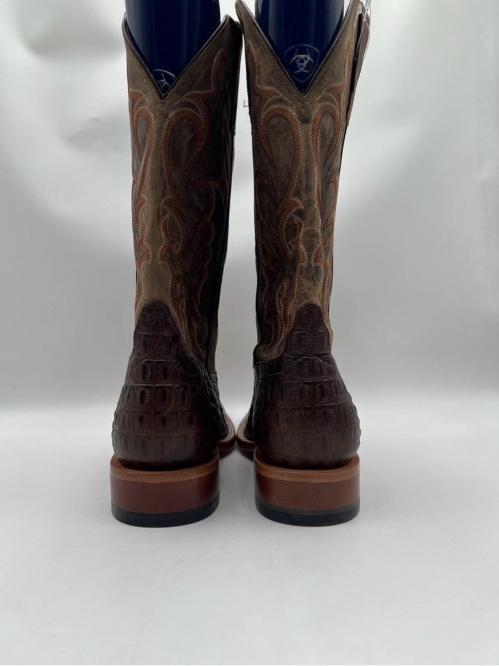 Men’s Horse Power by Anderson Bean Nile Croc Print Western Boots Size 10.5EE - Picture 4 of 5